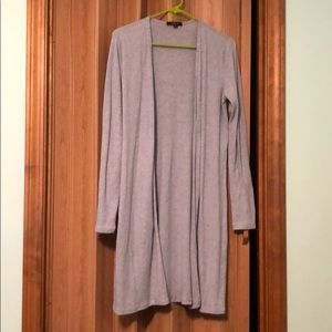 Long gray cardigan